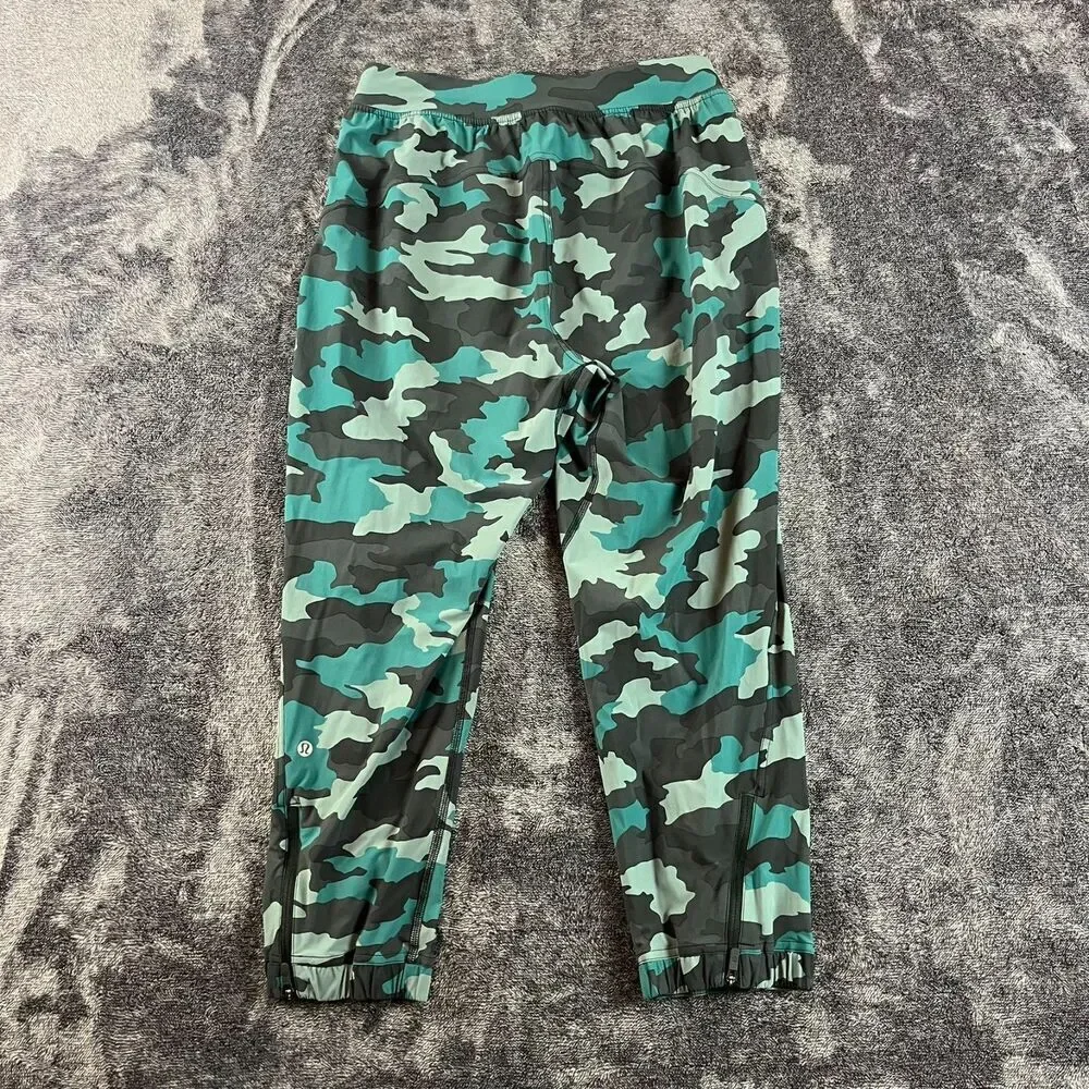 Lululemon Adapted State High-Rise Jogger Crop Heritage 365 Camo Tidewater Teal 6 - Picture 7 of 10